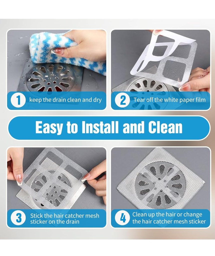 Bathroom Drain Filter (20 Pcs )